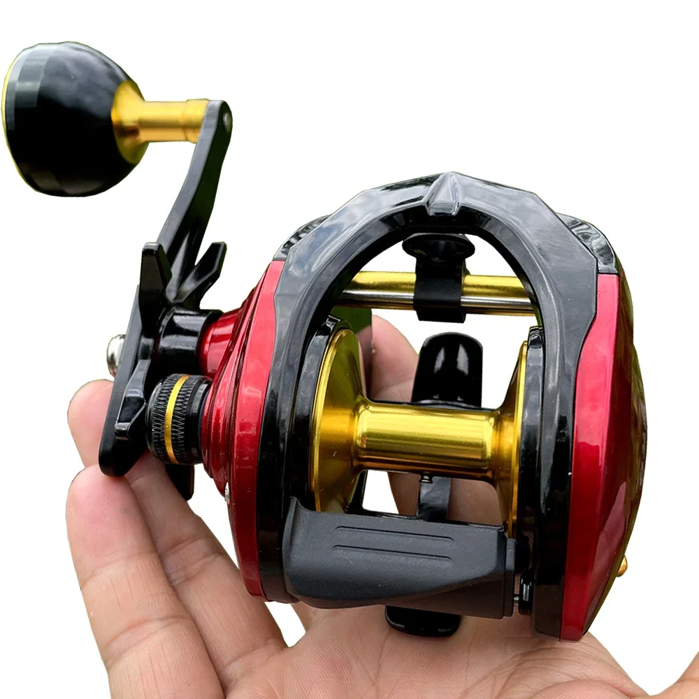 Imagem -05 - Pesca Carretéis com Freio Forte Baitcasting Reel 15kg Max Arraste Mais 1bb Carretel Profundo 6.4:1 Água Doce Roda de Água Salgada Fa500h