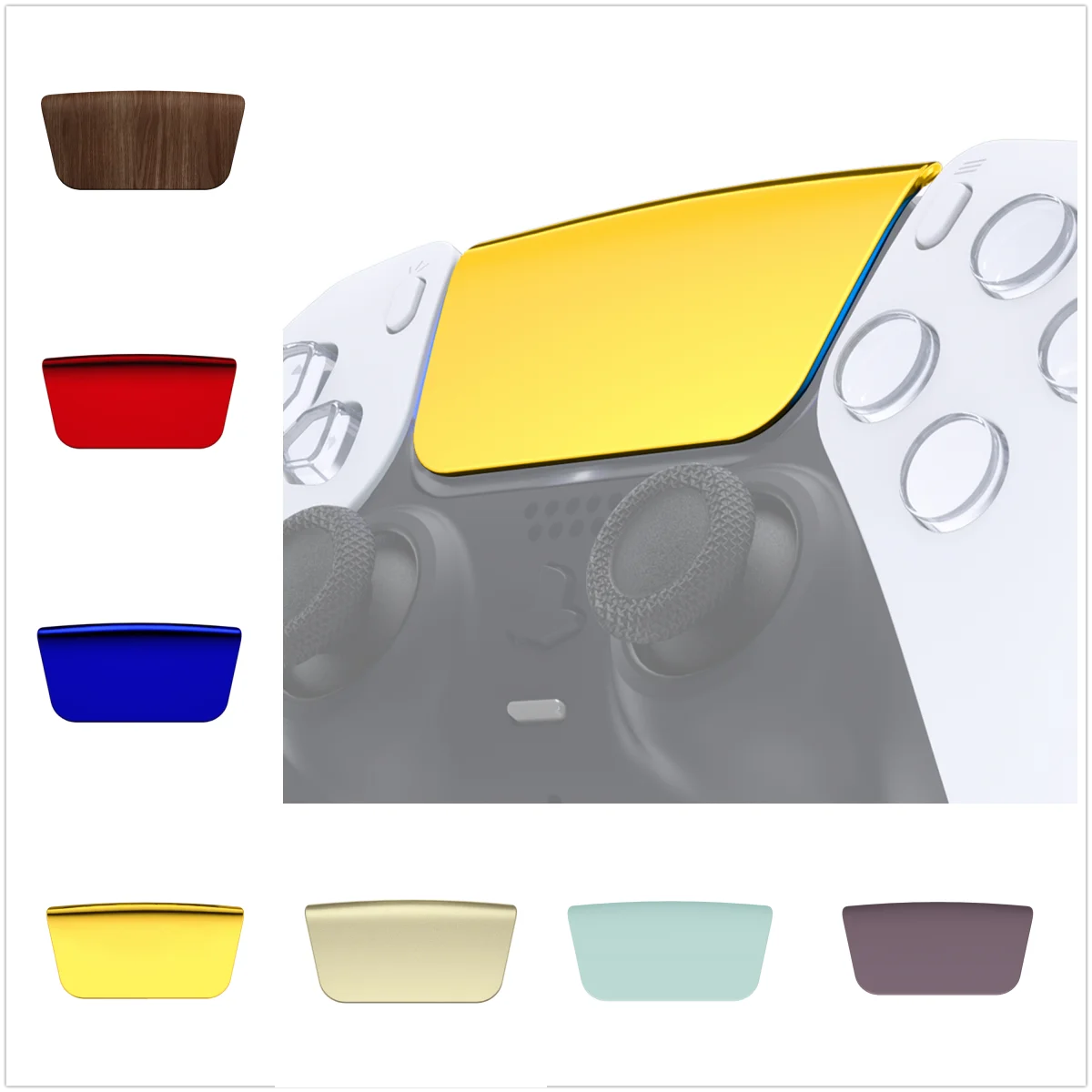 eXtremeRate Ersatz-Touchpad-Abdeckung, individuelles Teil, Touchpad mit Werkzeugen, kompatibel mit PS5-Controller BDM-010/020/030/040/050