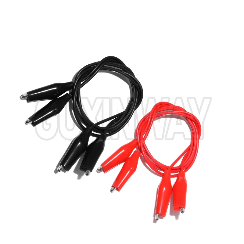 1Set / 10PCS Alligator Clips Electrical DIY Test Leads Alligator Double-ended Crocodile Clips Roach Clip Test Jumper Wire 46CM