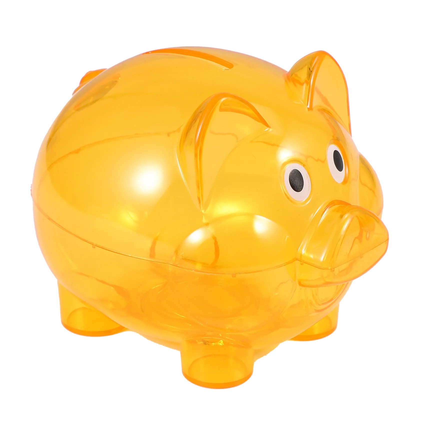 U-VBN-Cute Plastic Pig Clear Piggy Bank Coin Box Money Cash Saving Case Kids Toy Gift