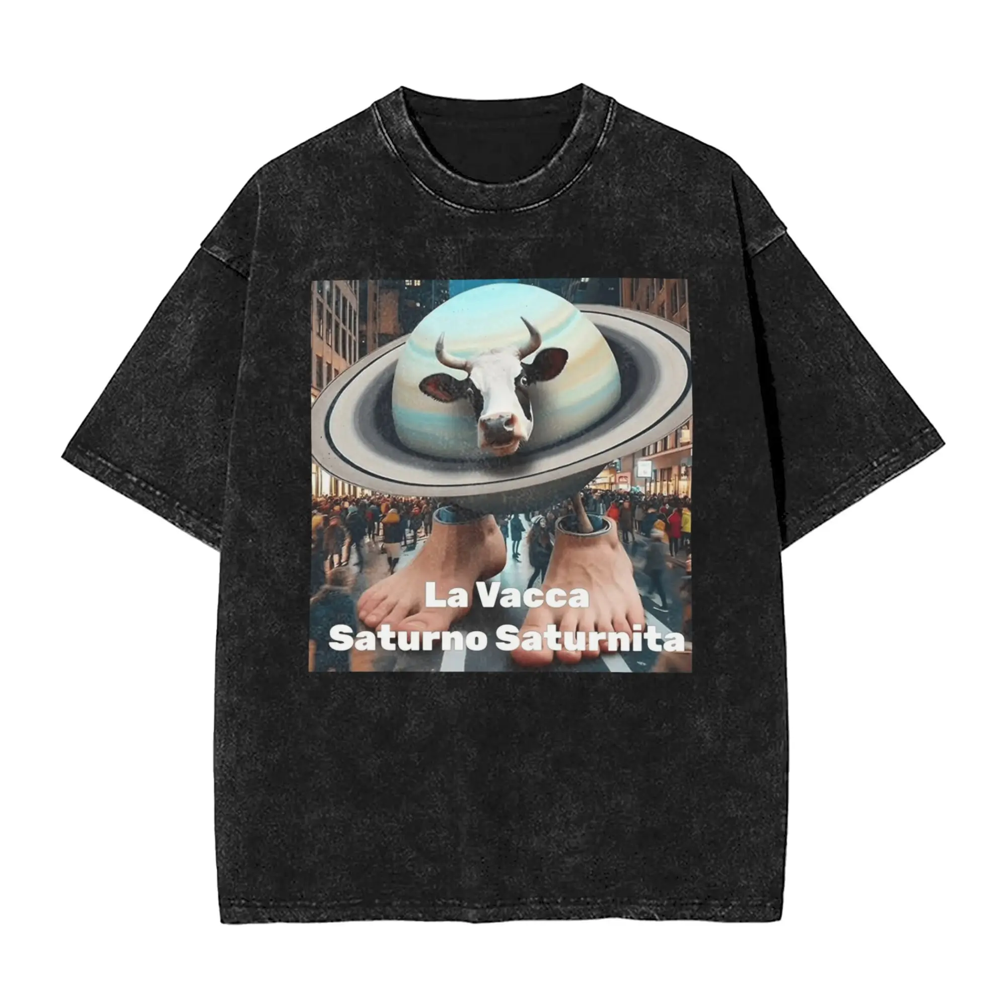 

Men's La Vaca Saturno Saturnita T-Shirts Italian Brainrot Tops Summer Y2K Basic Short Sleeve Fashion Pattern Tee Shirt Wholesale