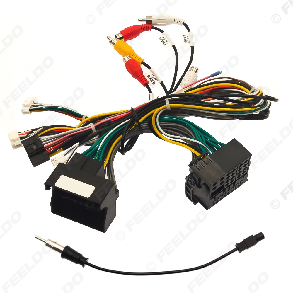 BMW X5 2007-2012 설치 헤드 유닛용 자동차 16핀 전원 코드 배선 하네스 어댑터