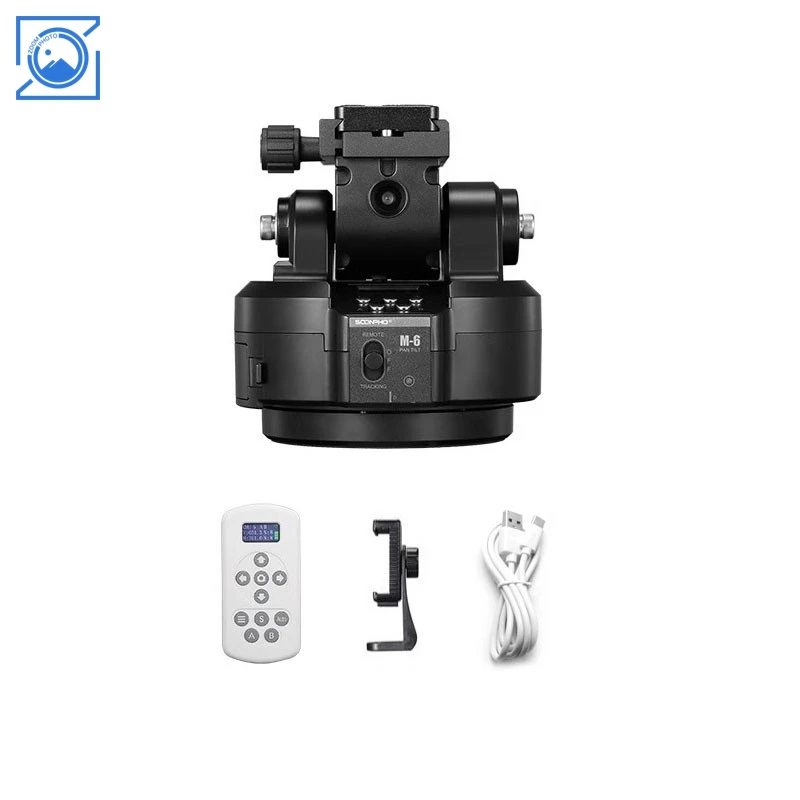 

СООНПАХ М-6 360 ° Подвес для отслеживания искусственного интеллекта Моторизованный подвес поддерживает распознавание лиц и дистанционное управление