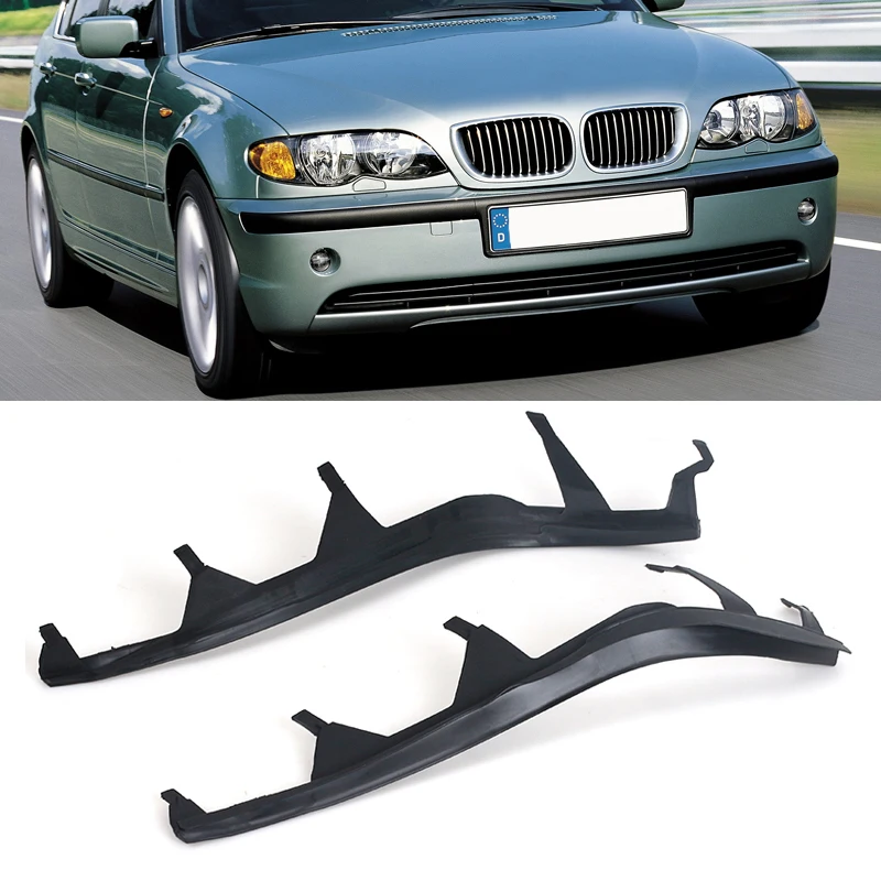

Car Front Upper Headlight Strips For BMW E46 325i 2002-2005 Trims Headlight Cover Sealing Strip Gasket 63126921859 63126921860
