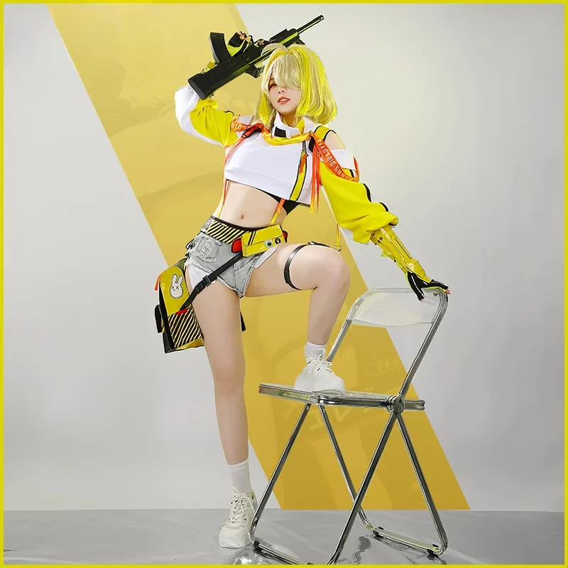 

2025 11 Customized Game Nikke The Goddess of Victory Cosplay Women Costume Elegg Yellow Uniform Halloween Party Carnival O