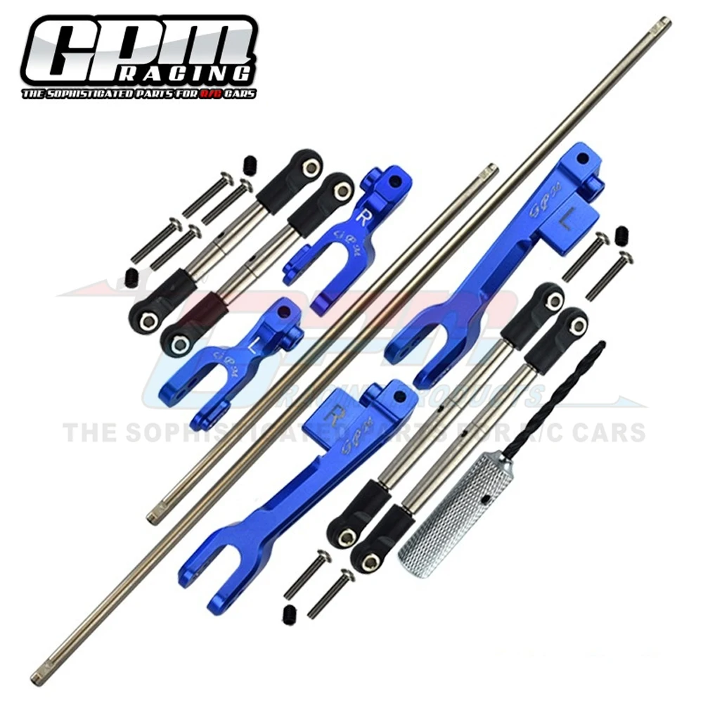 

GPM Metal Front Rear Sway Bars Linkage Tie Rod 8596 + 8597 + 8598 for Traxxas 1/7 UDR Unlimited Desert Racer 85076-4 85086-4