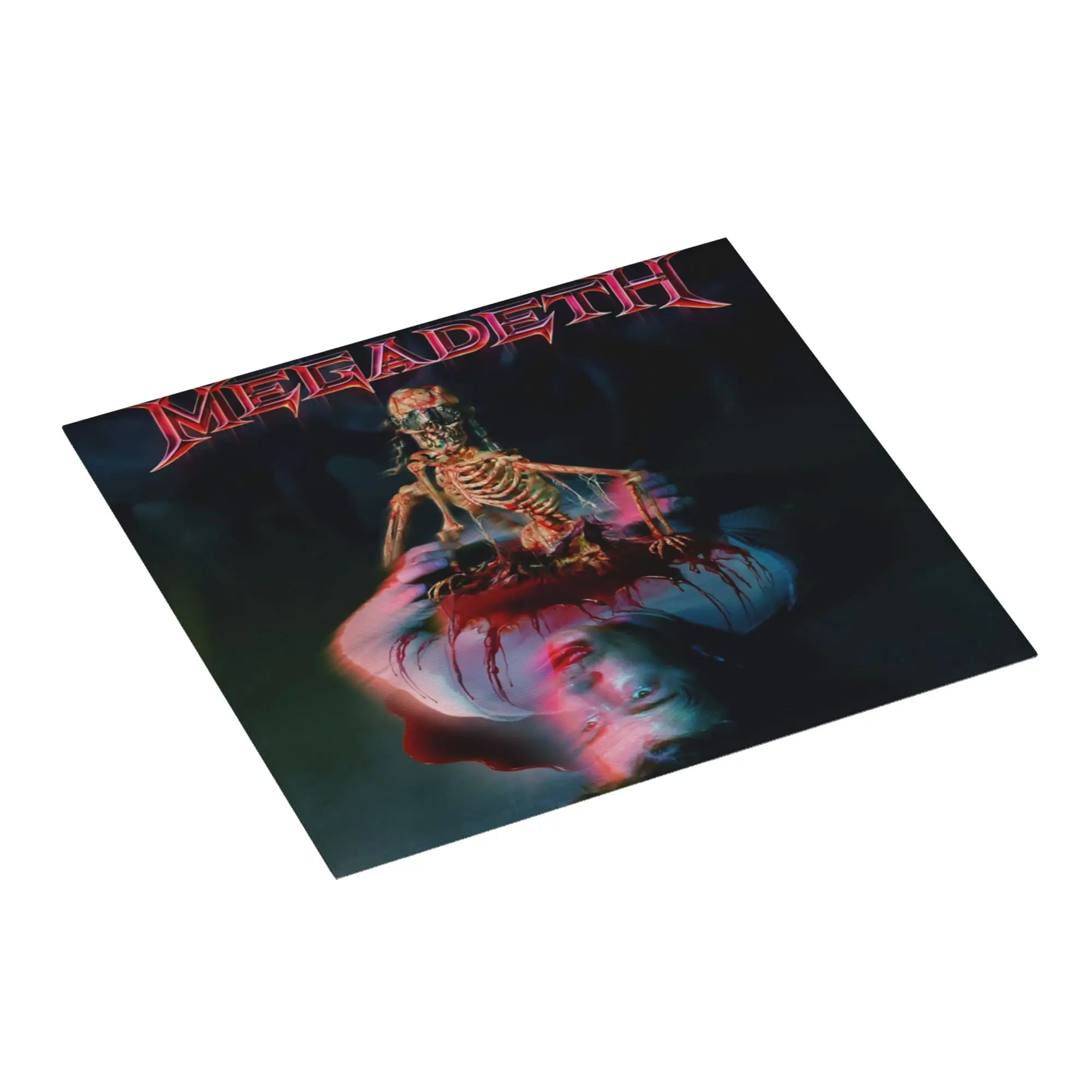 Megadeths Rock Band Non Slip Kitchen Counter Protector Mat Barware Tableware Skull Blood Bathroom Drying Mat For Kitchen