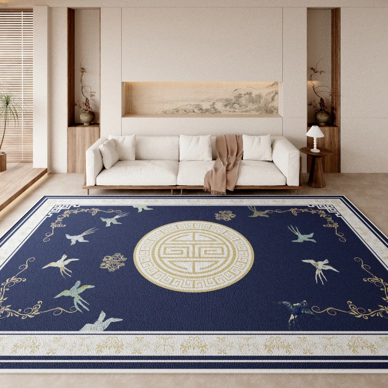 New Chinese Style Artistic Carpet Creative Luxury Living Room Decoration Carpets Easy Clean Sofa Bedroom Rug Balcony Rugs Tapete