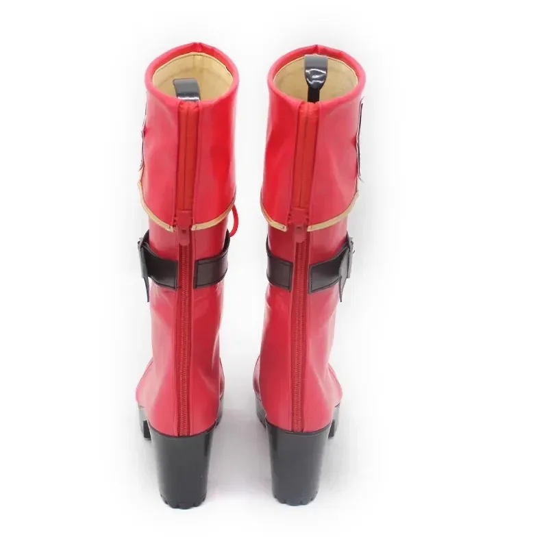 

Аниме игра Asamiya Athena красные туфли на высоком каблуке для косплея, ботинки, аксессуары для костюмов на Хэллоуин, реквизит