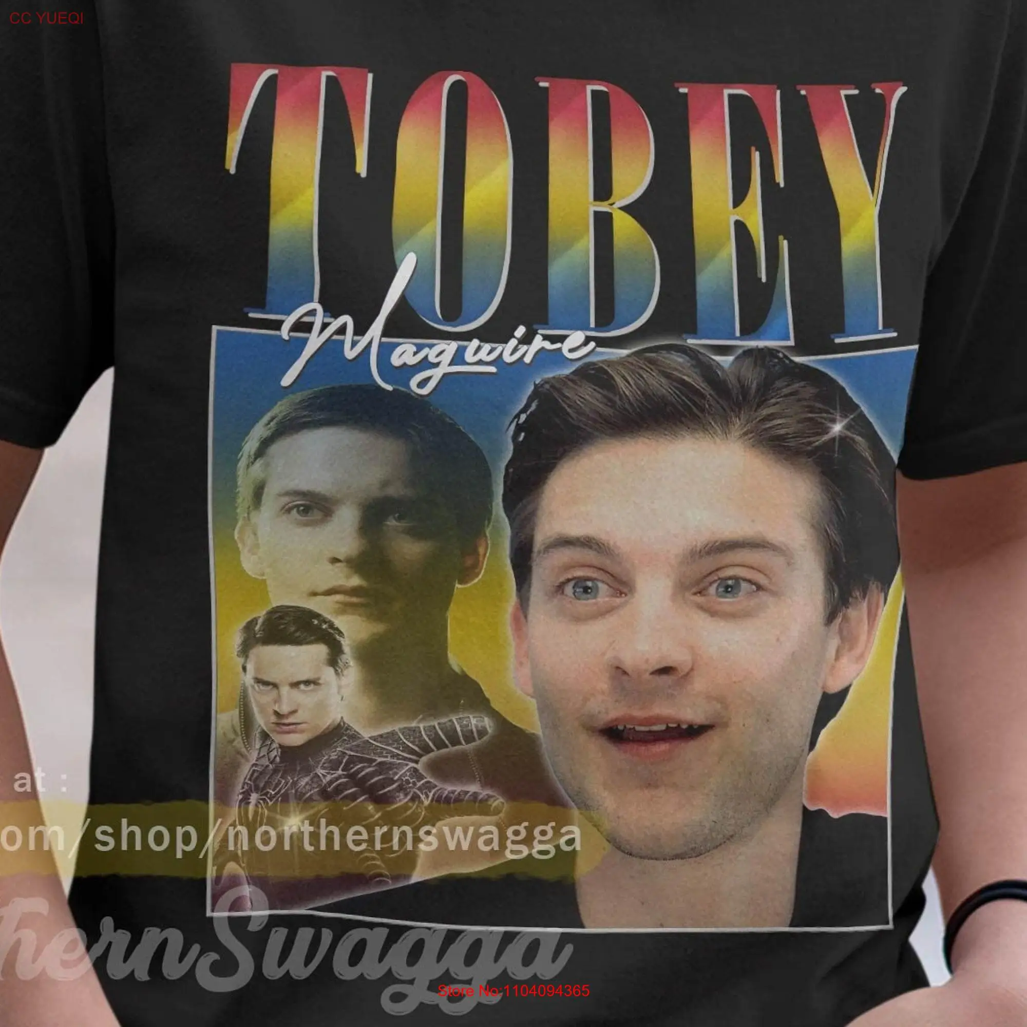 Tobey maguire shirt design retro style cool fan art t 90s poster 215 tee long or short sleeves