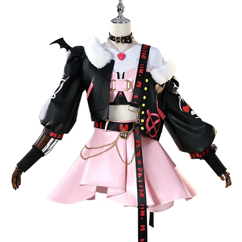 

ER1KLuo Cosplay Luo Tianyi Rock Costume Full Set Of Costumes For Virtual Character From The 2D World5H[[