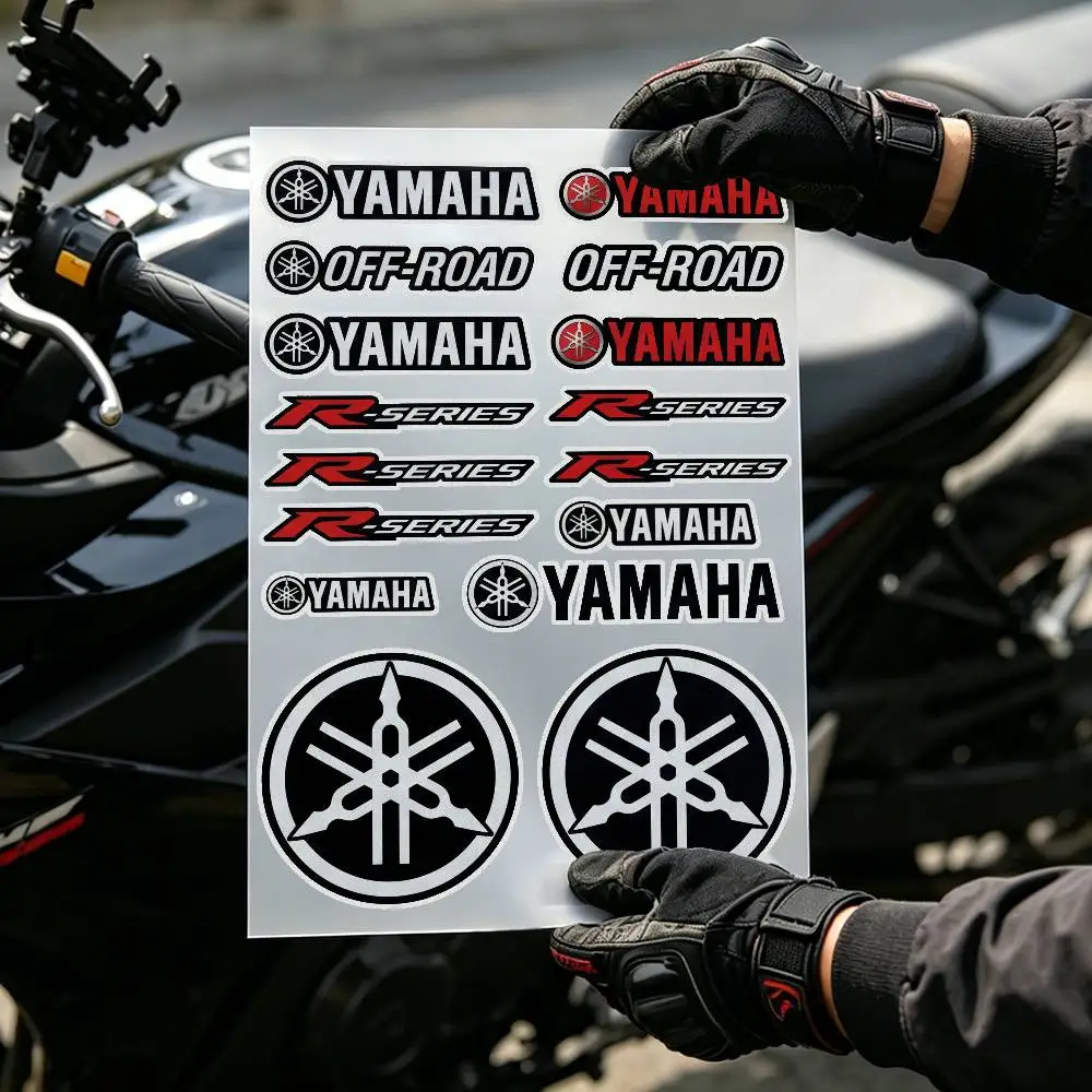 For YAMAHA Reflective Motorcycle Sticker High Visibility Safety Decal Helmet Car Waterproof Self-Adhesive  Night Riding Guard