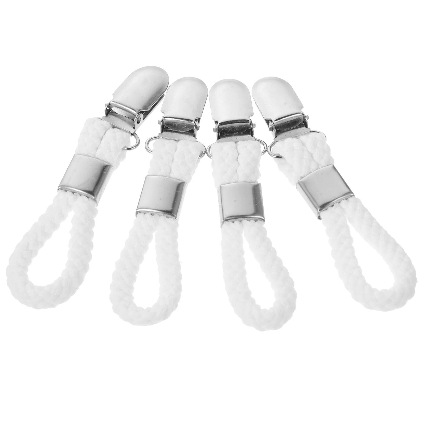 4 قطعة مقاطع منشفة قسط مع حلقات حبل القطن للحمام المطبخ غرفة نوم شرفة معلقة مقاطع منشفة كليب السنانير #4