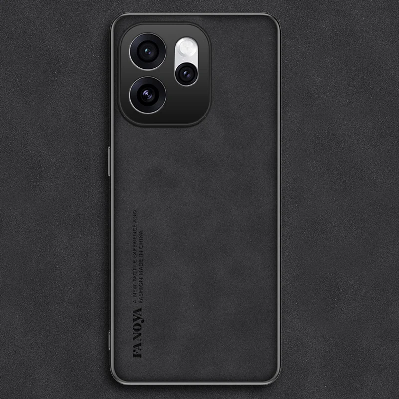 حافظة جلدية بلوري لهاتف OPPO Reno 15، حافظة جلدية من البلاستيك الصلب المضاد للصدمات