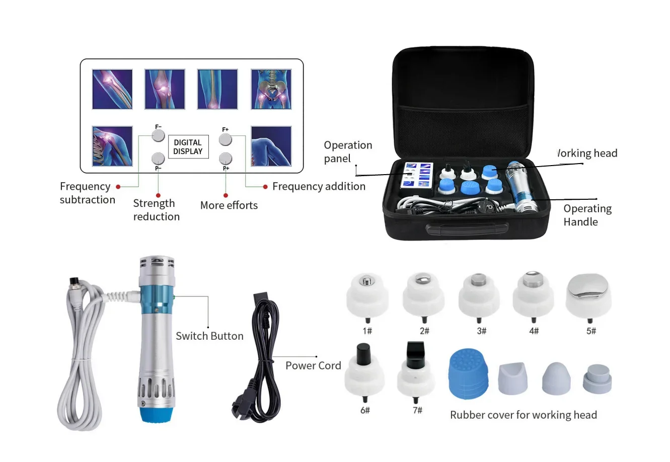 

2025 coolED Treatment Extracorporeal Shockwave Therapy ESWT Shock Wave Therapy Machine for Pain Relieve