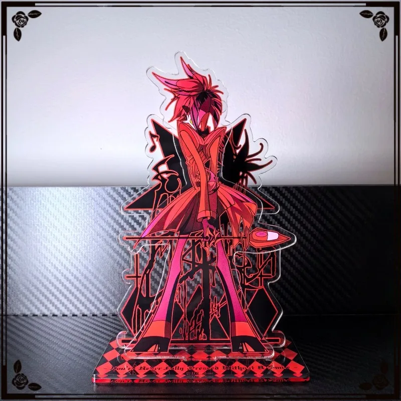 Anime  Alastor Hotel Cosplay Official 15cm Stand  Apple Radio Acrylic Cartoon Figure Standing Birthday Gifts Collection