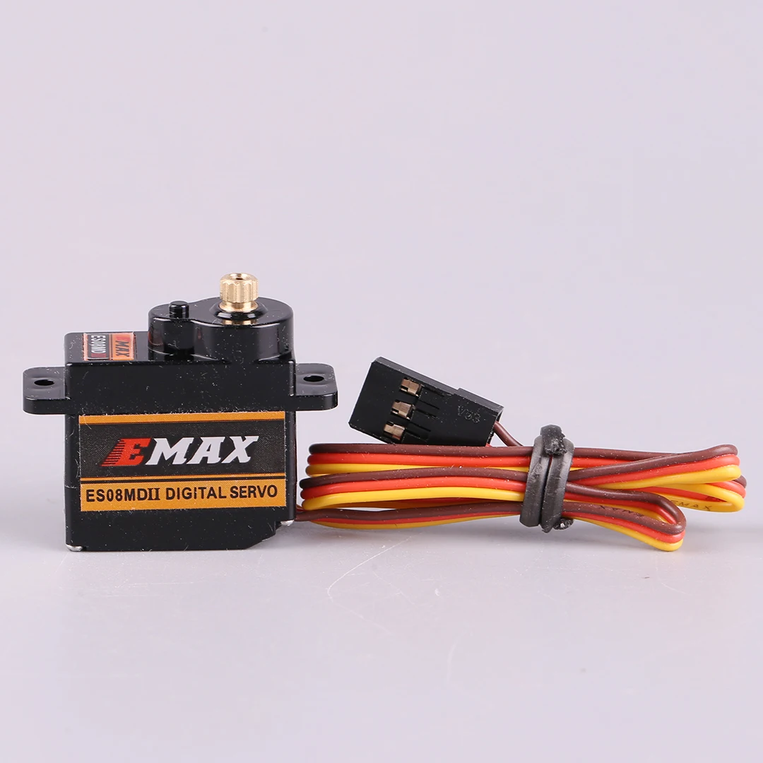 EMAX ES08DII 4.8-6 فولت 9 جرام أجهزة رقمية صغيرة بلاستيكية مع قابس Futaba JR لملحقات طائرة هليكوبتر RC