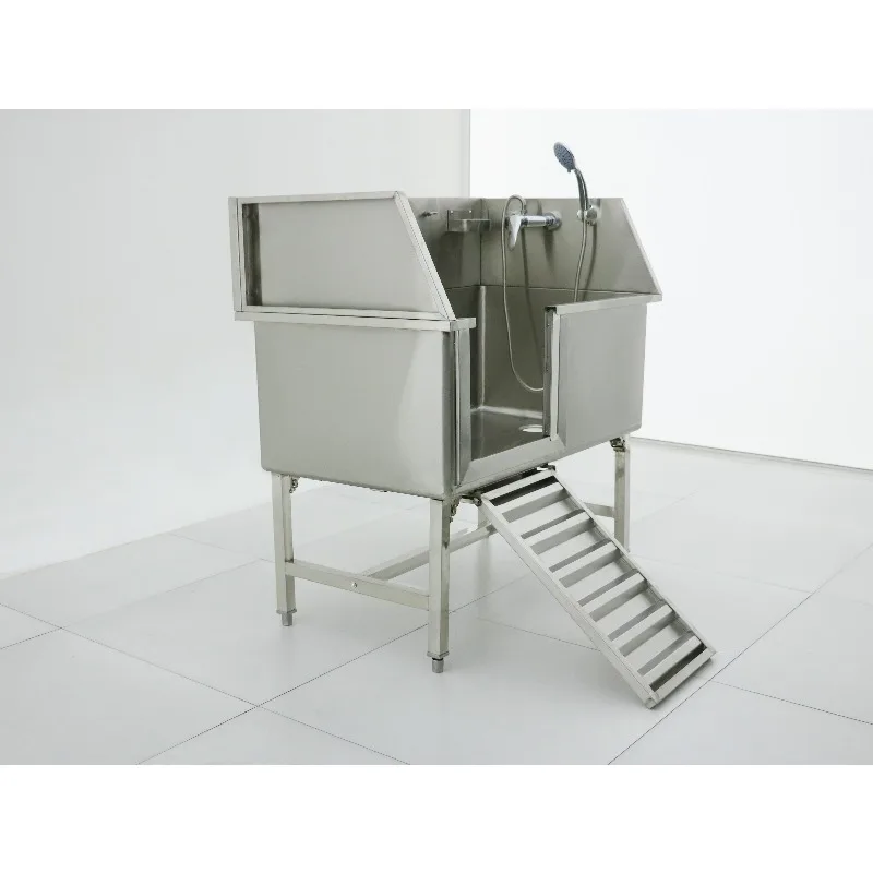 

Professional Pet Wash Station 304 Stainless Steel Dog/Cat Bathing Tub Versatile Bathing Solution for Pets of All Sizes