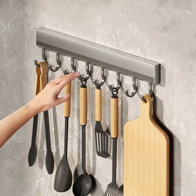 Kitchen Hook Rack Punch-free W - Commercial Kitchen Rack review and price