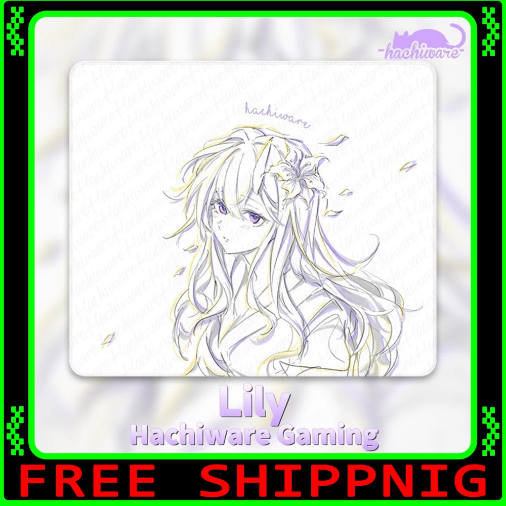 Hachiware Gaming Lily Gaming Mousepad FPS Medium Astringent and Control Mouse Pad Skidproof For CSGO Valorant Pc Accessories
