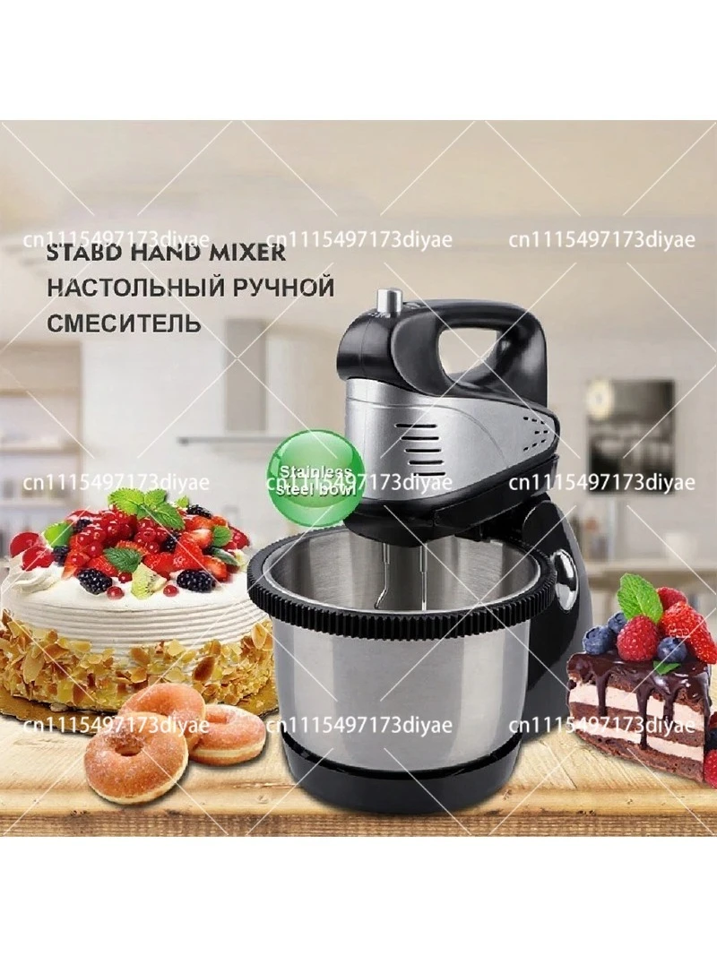800W Electric Food Mixer Stand Mixer for Cake Dough Whipping Baking