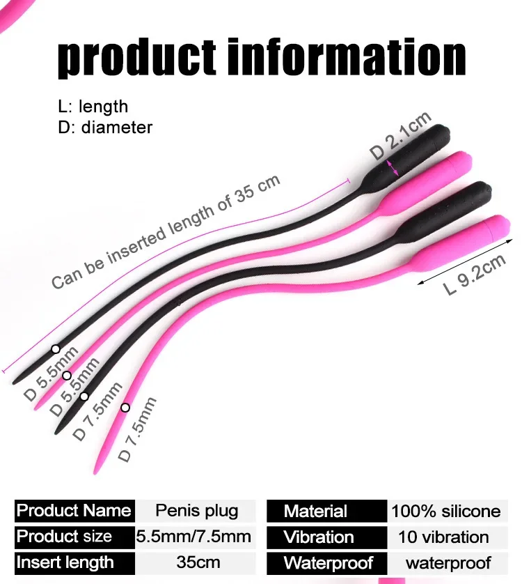 قوي تهتز جوفاء لعبة استثارة القضيب القسطرة مجرى البول السبر قضيب الحصان العين تحفيز الكبار الجنس لعب للرجال مثلي الجنس Bdsm إدراج