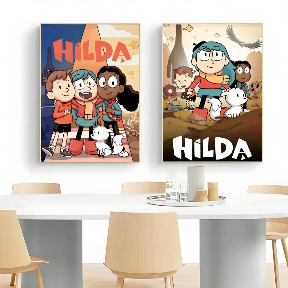 H-Hilda Adventure Anime Poster Wall Art Print Poster Decorative Mural Home Decor Gift Unframed