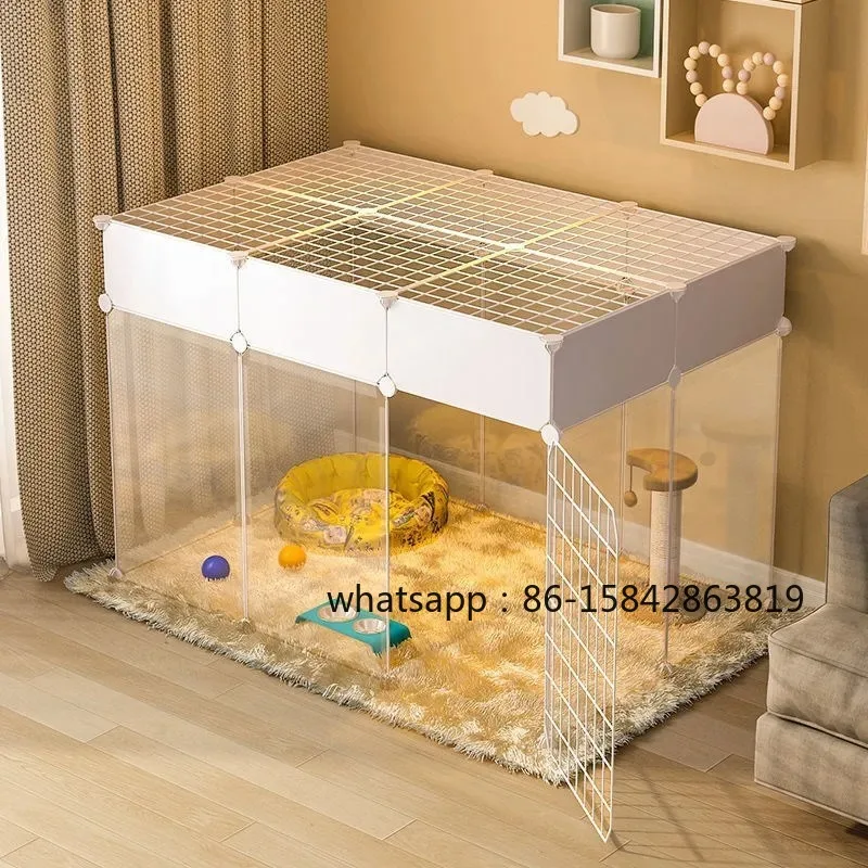 

Cat Fence Cat Cage Household Indoor Super Large Free Space Pet Cat Kitty Small Isolation Fence Empty Cage