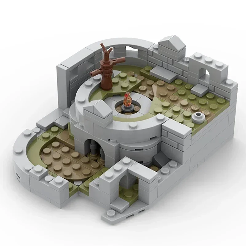 Modello di gioco popolare Moc Mattoni da costruzione Firelink Santuario Falò Tecnologia Blocchi modulari Regali Giocattoli di Natale Set fai da te Assemblaggio
