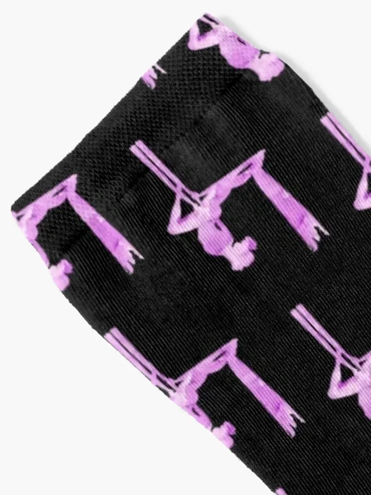 Aerial Silks Upside down girl Socks Soccer golf Socks Male Women's