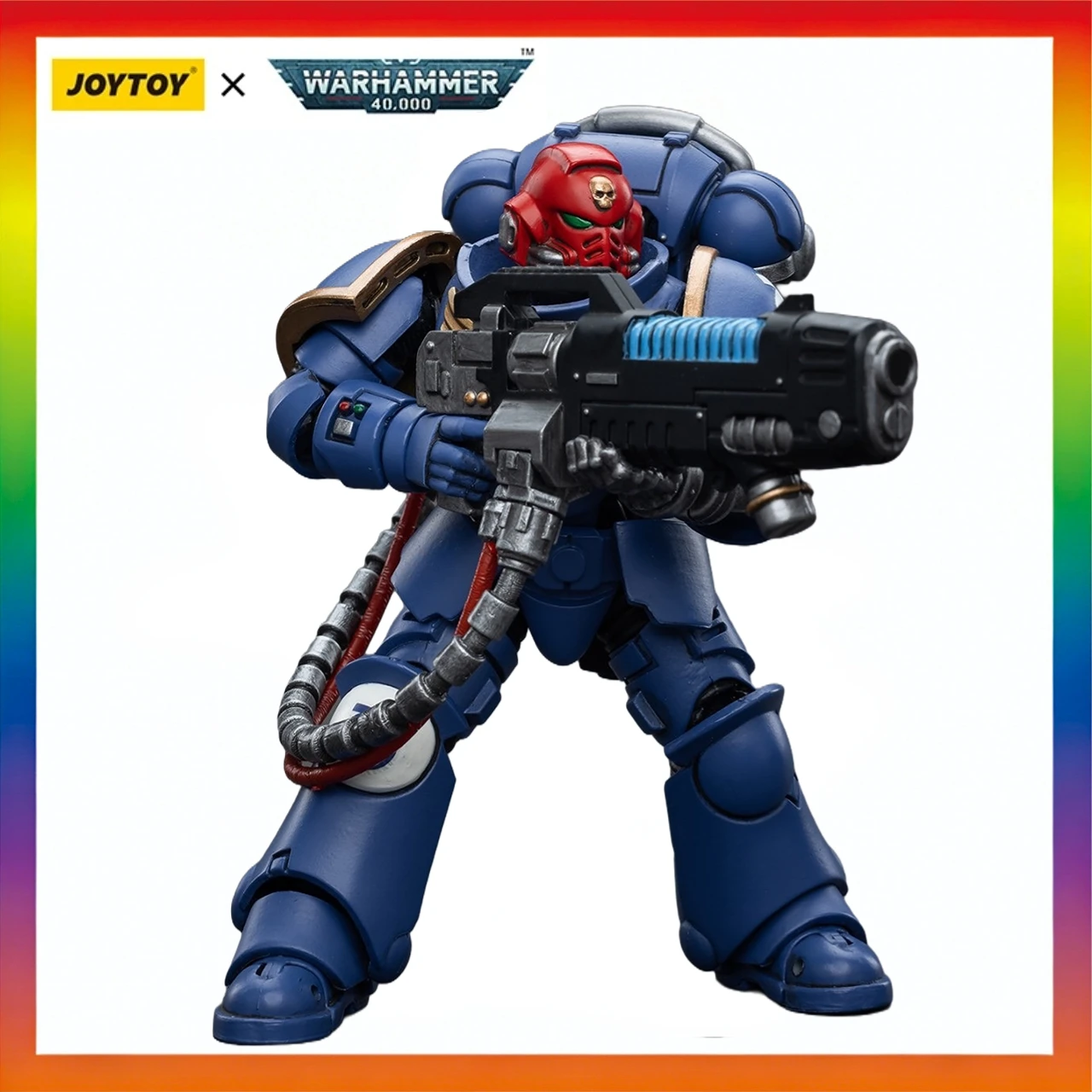 

Оригинальная фигурка JOYTOY WARHAMMER 40K Ultramarines Hellblasters Sergeant Ulaxes, коллекционная модель, подарок, игрушка