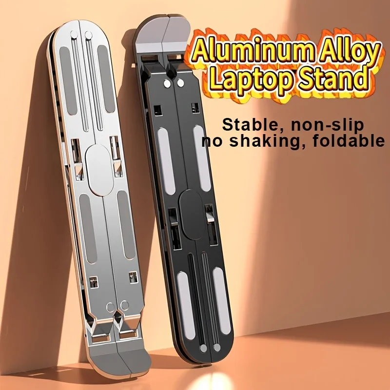 Bearing, convenient heat dissipation, adjustable height for lifting and raising, Aluminum alloy laptop stand with stable load