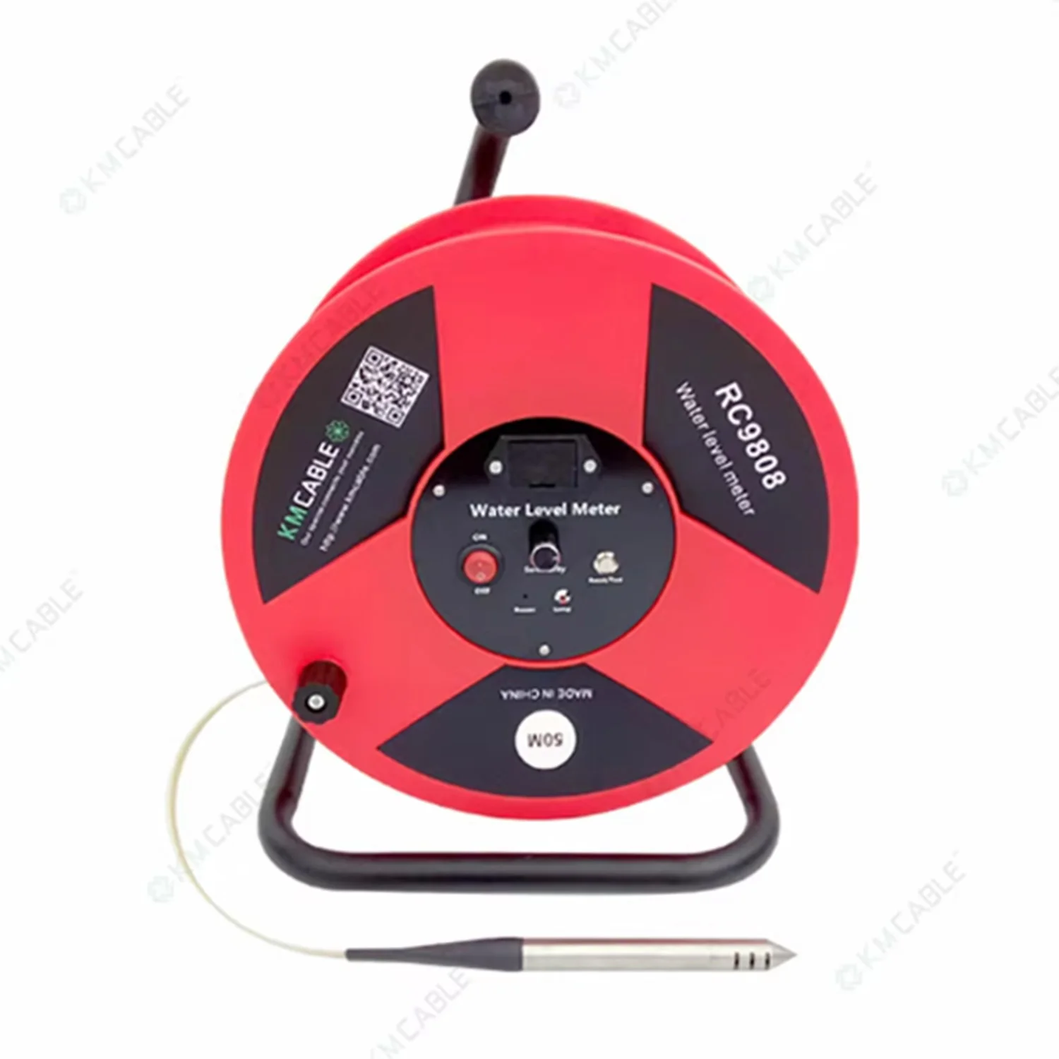 15m 30m Water Level Indicator ,Steel Ruler Tape with Probe Dipper /Water Level Meter