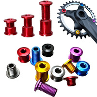 M8 Mountain Bike Crankset Bolt for Single Double Triple Crank Chainring Screw MTB Road Chainwheel Fixing Nuts Bicycle Accessory