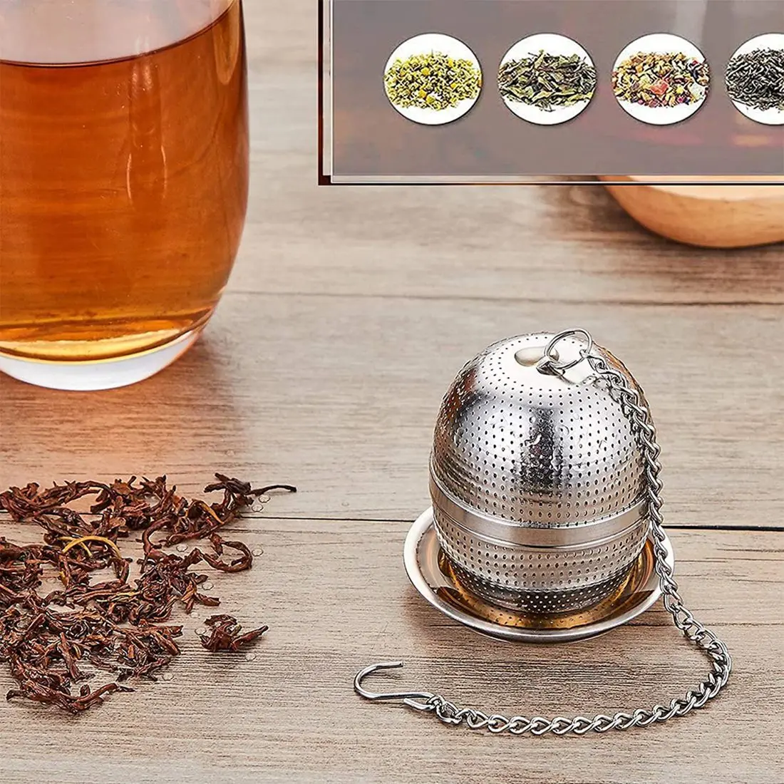 BFYL-Tea Infuser, Stainless Steel Tea Strainer, Ball Mesh Tea Strainer, for Tea, Spices and Most Cups and Teapots