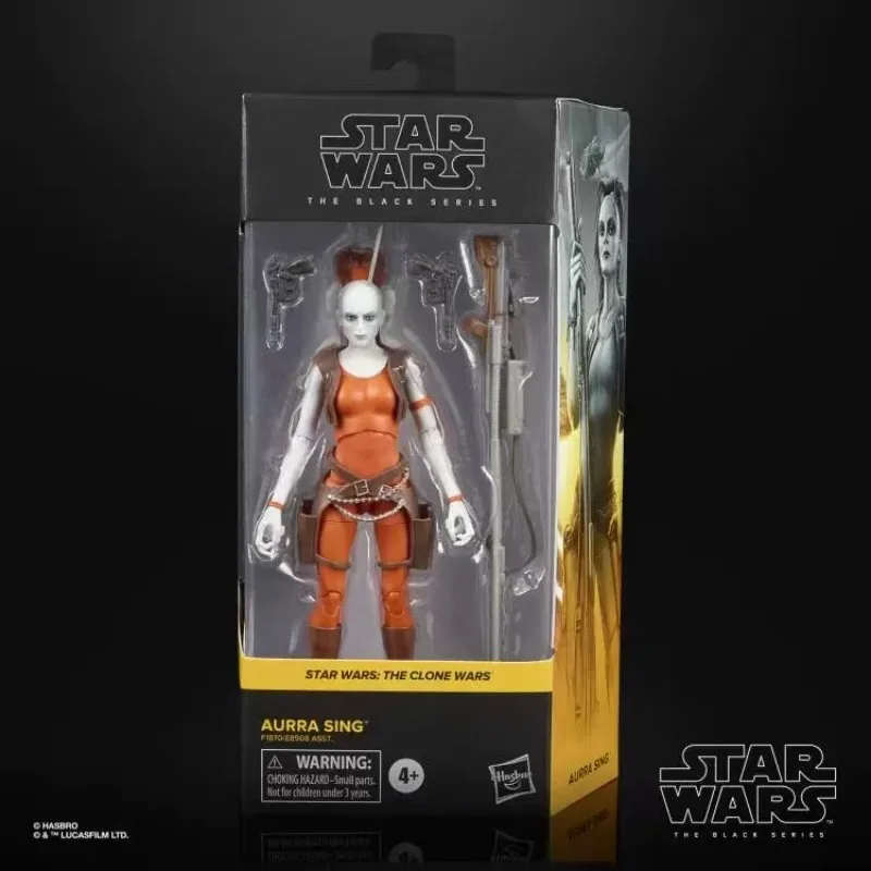 Original Hasbro Star Wars The Black Series THE CLONE WARS AURRA SING Anime Figures Toys Collection Models view 6