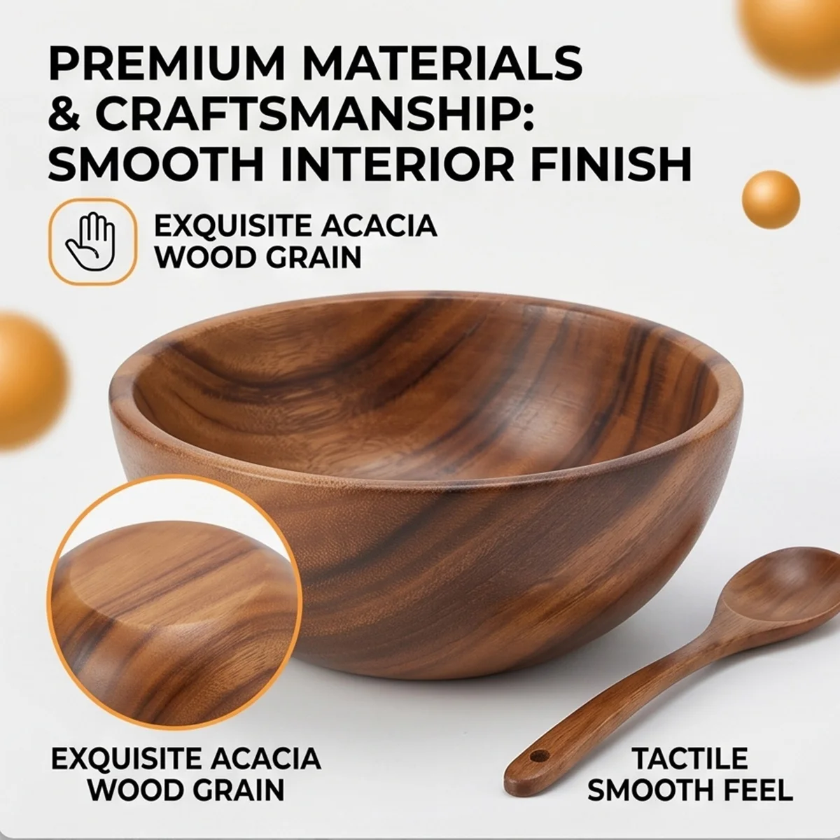 Acacia Wood Multipurpose Serving Bowl 5