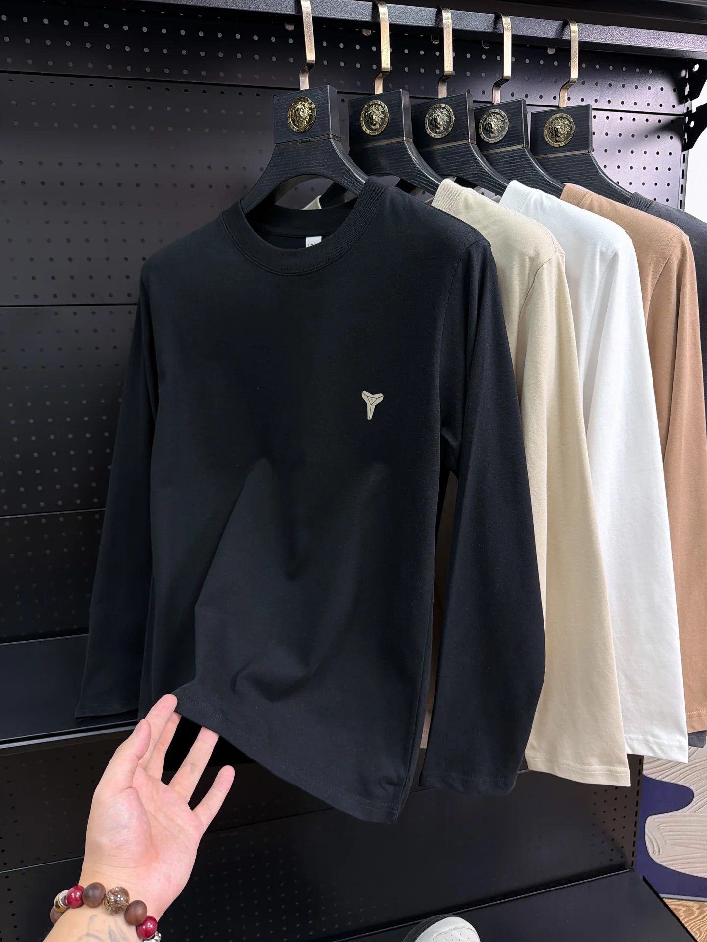 Double-Sided Brushed Long Sleeve round Neck T-Shirt Men's Breathable Soft Touch Skin-Friendly Base Shirt for Autumn Fashion U...