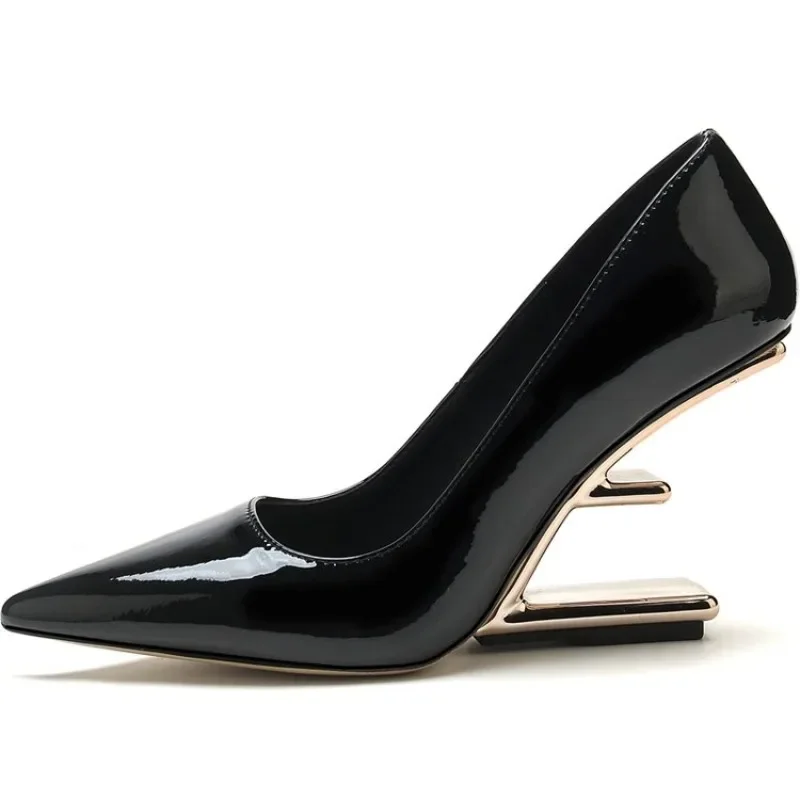 Tacones altos para mujer, moda de talla grande 45, tacones altos de aguja con punta estrecha, zapatos de mujer de 12cm, zapatos de boda para Bar y banquete, rojo y rosa