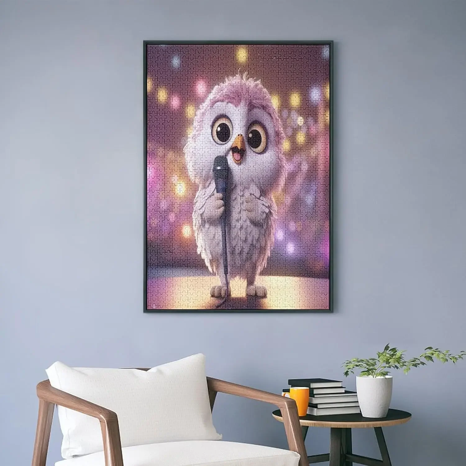 Quebra-cabeça o pássaro cantando quebra-cabeça de madeira 300/500/1000 peças design detalhado presente para adultos iniciantes desenvolvendo seu cérebro