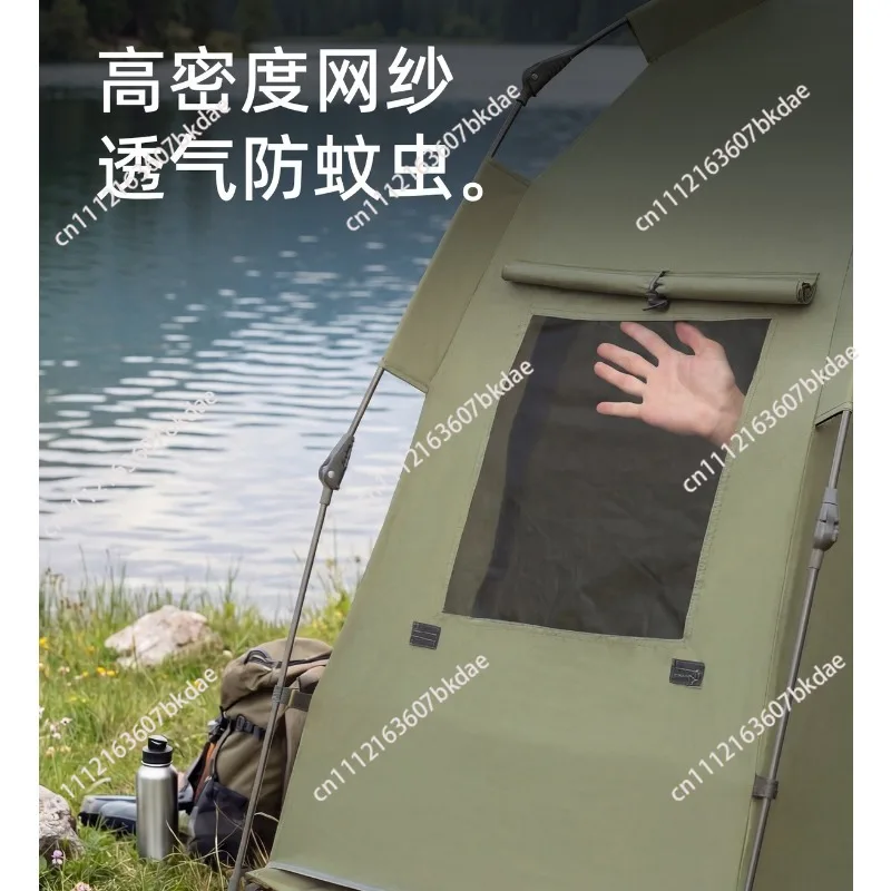 Single-Person Tent Lightweight 1-Person Tent Water-Resistant Breathable for Solo Campers, Camping, Motorcycle Trips