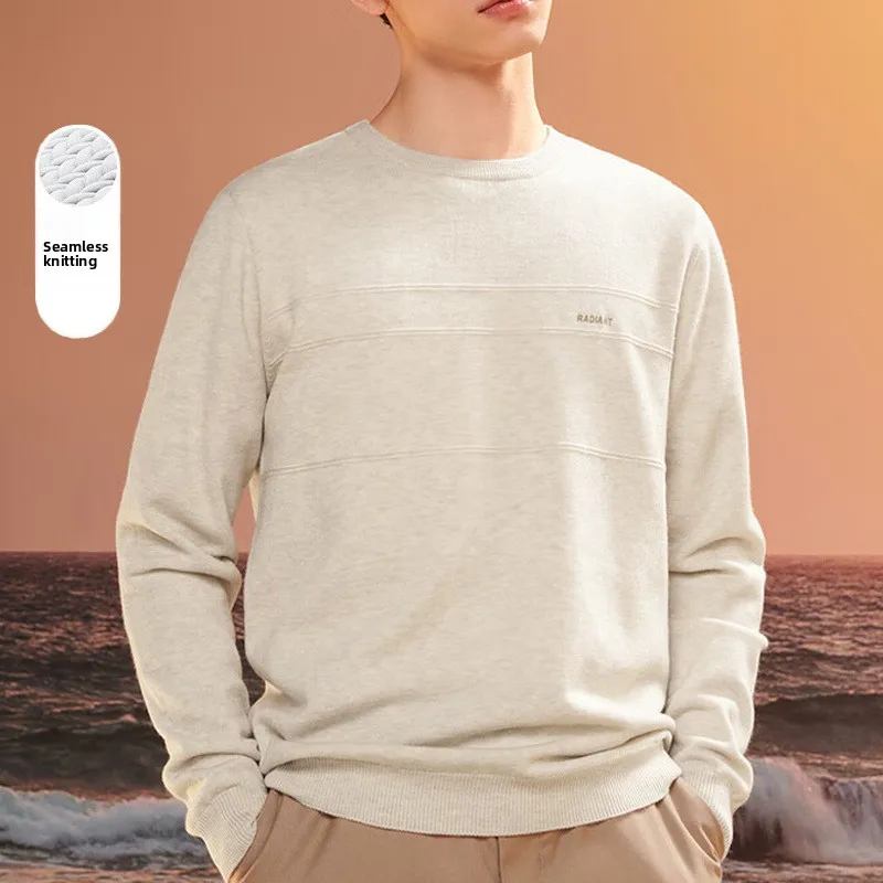 

Мужской вязаный свитер Long Sve Faionable Round Ne Base irt Зима-Осень Цвет Трикотаж Повседневная одежда Повседневное использование