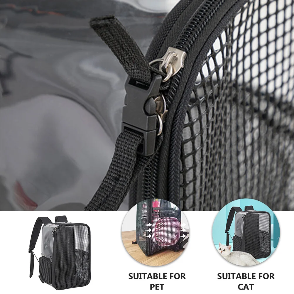 

Pet Backpack Breathable Large Capacity Transparent Durable Shoulder Cat Carrier Convenient Travel Dog Carrier Pet Travel Bag