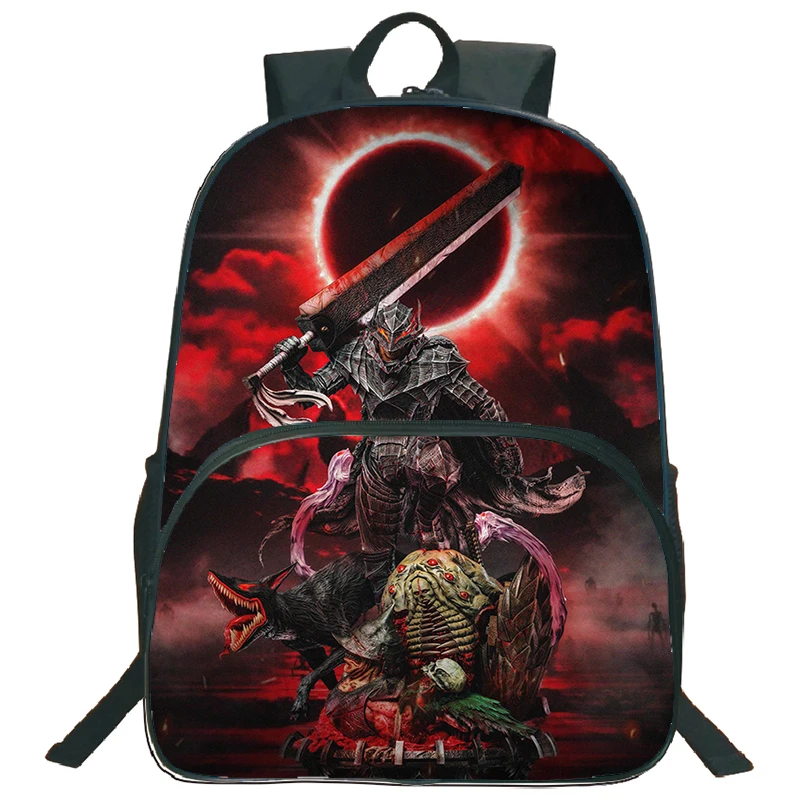 Anime Berserk Printed Backpack Primary School Students Bookbag Boys Girls Large Capacity Backpacks Laptop Bag Children Schoolbag