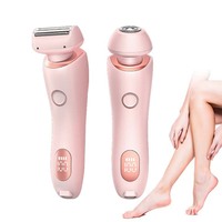 Portable 2 in 1 Multifunction Electric Hair Removal Painless Lady Body Epilator Waterproof LCD Hair Removal Trimmer