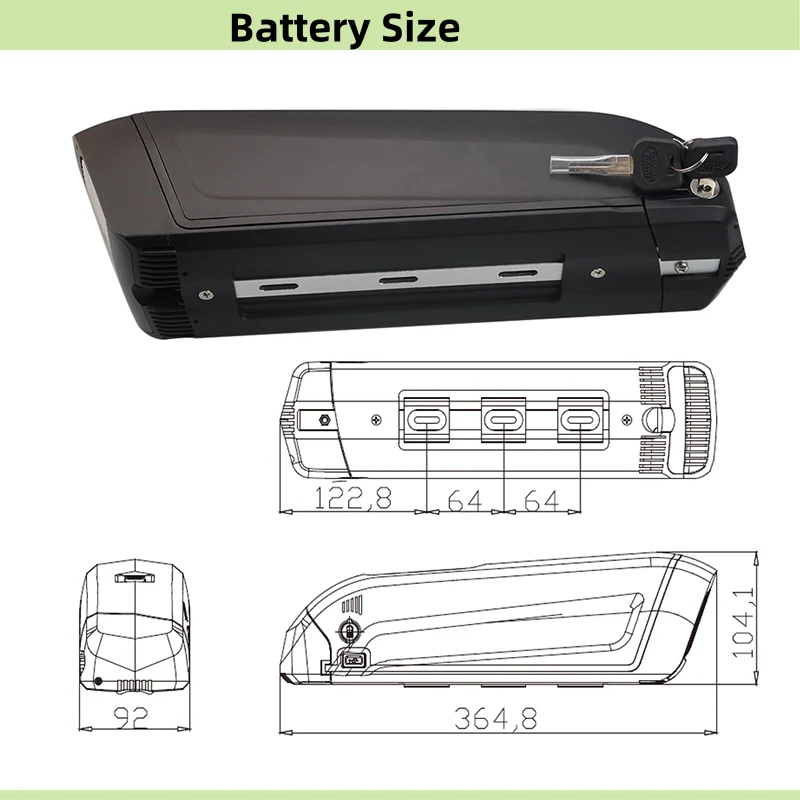 Hailong 2 Side Open Ebike Battery 36V 48V 10.4Ah 12Ah 13Ah 14Ah For for Empulse Streetjet Huffy Transic Cargo Bike Battery