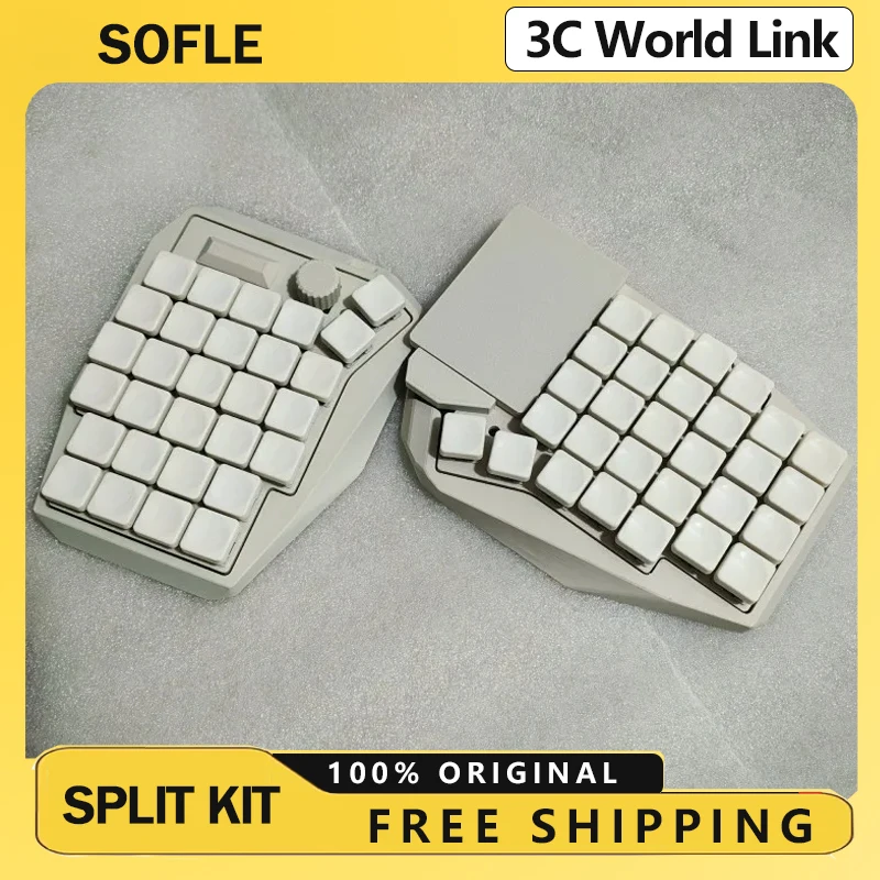 Sofle Touchpad, geteilte Tastatur, kabelgebunden, Singlemode, großes quadratisches Touchpad, Hot-Swap-RGB, individuell für Maus, Ergonomie, Gamer, PC-Geschenke