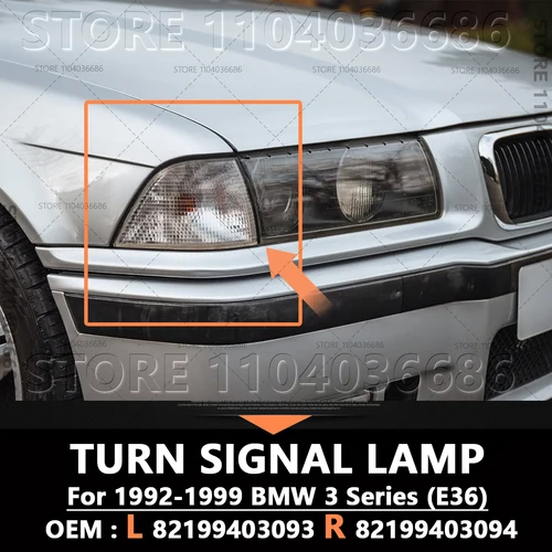 Para 1992-1999 2 puertas BMW 316i 318i 320i 323i 325i 328i M3 (E36) lámpara de señal de giro 82199403093 82199403094 63138353281 63138353282