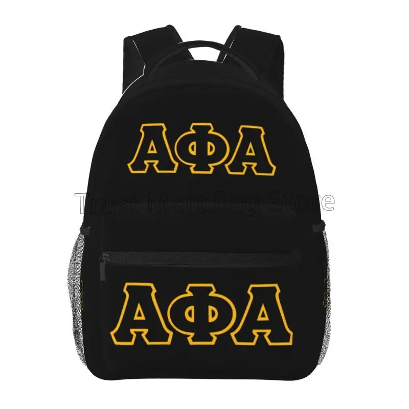 Alpha Phi Alpha Print Backpacks Women Travel Daypack Unisex Softback Laptop Backpack Student School Book Bags