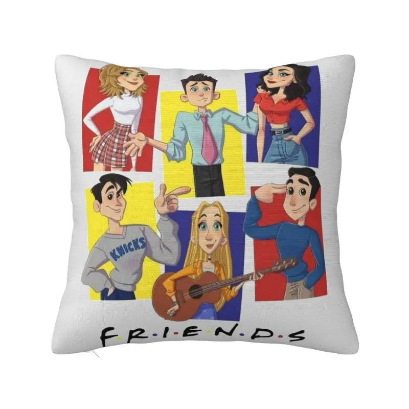 Custom TV Show Friends Cushion Cover Print Square Throw Pillow Case for Living Room Pillowcase Home Decor